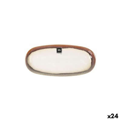 Serving Platter La Mediterránea Fustam Oval 25,8 x 12 x 2,2 cm (24 Units)