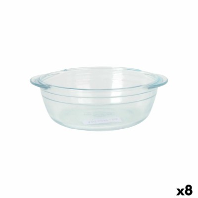 Serving Platter Quttin Glass 1 L 20 cm (8 Units)