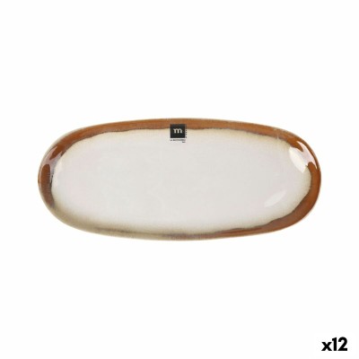 Serving Platter La Mediterránea Fustam Oval 33,8 x 15,2 x 2,6 cm (12 Units)
