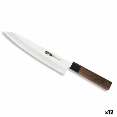 Kitchen Knife Quttin GYUTOU Takamura Brown Silver 20 cm (12 Units)