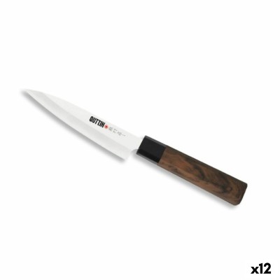 Kitchen Knife Quttin Banno Takamura Brown Silver 12 cm (12 Units)