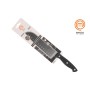 Couteau de cuisine MasterChef Noir Argenté 18 cm (18 Unités)