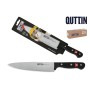 Kitchen Knife Quttin SYBARITE Black Silver 20 cm (8 Units)
