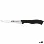 Couteau de cuisine Quttin Kasual Noir Argenté 22 x 2 x 1,5 cm Polyvalents (48 Unités)
