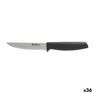 Kitchen Knife Quttin Laos Black Silver 11 cm Multi-use (36 Units)