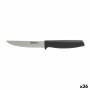 Couteau de cuisine Quttin Laos Noir Argenté 11 cm Polyvalents (36 Unités)