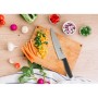 Kitchen Knife Quttin Laos Black Silver 11 cm Multi-use (36 Units)