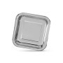 Plate set Algon Silver 20 cm 20 x 2 cm 10 Pieces (18 Units)