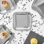 Plate set Algon Silver 20 cm 20 x 2 cm 10 Pieces (18 Units)