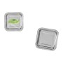 Plate set Algon Silver 20 cm 20 x 2 cm 10 Pieces (18 Units)