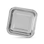 Plate set Algon Silver 23 cm 10 Pieces (18 Units)