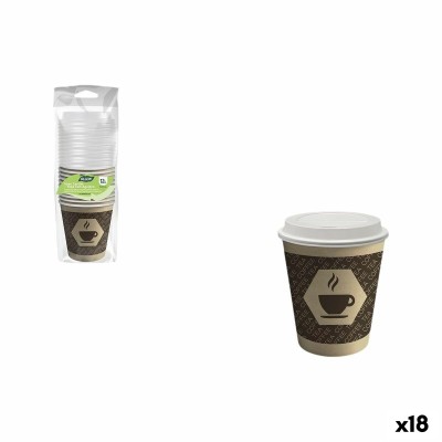 Set of glasses Algon Brown 120 ml 12 Pieces (18 Units)