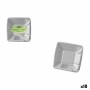 Plate set Algon Silver 18 cm 12 Pieces (18 Units)