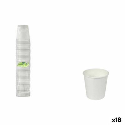 Set de Verres Algon Blanc 80 ml 50 Pièces (18 Unités)