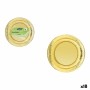 Plate set Algon Golden 23 cm 10 Pieces (18 Units)