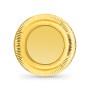 Plate set Algon Golden 23 cm 10 Pieces (18 Units)