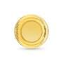 Plate set Algon Golden 18 cm 12 Pieces (18 Units)