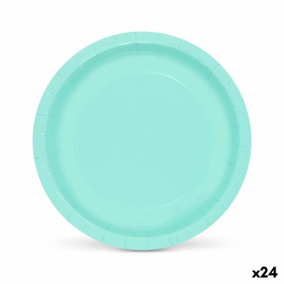 Service de vaisselle Algon Aigue marine 20 cm 10 Pièces (24 Unités)