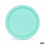 Plate set Algon Aquamarine 20 cm 10 Pieces (24 Units)