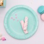 Plate set Algon Aquamarine 20 cm 10 Pieces (24 Units)