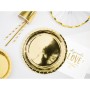 Plate set Algon Golden 20 cm 10 Pieces (18 Units)