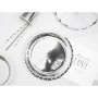 Plate set Algon Silver 20 cm 10 Pieces (18 Units)