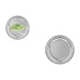 Plate set Algon Silver 20 cm 10 Pieces (18 Units)