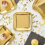 Plate set Algon Golden 26 cm 3 Pieces (18 Units)