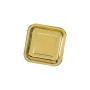 Plate set Algon Golden 26 cm 3 Pieces (18 Units)