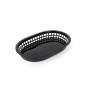 Bread Basket Black Plastic Rectangular 27,4 x 17,5 x 3,6 cm (36 Units)