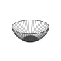 Fruit Bowl Confortime Black Metal 24,5 x 24,5 x 10 cm (12 Units)