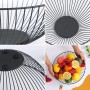 Fruit Bowl Confortime Black Metal 24,5 x 24,5 x 10 cm (12 Units)