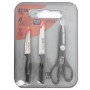 Knife Set Quttin Nero 4 Pieces (6 Units)