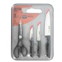 Knife Set Quttin Nero 5 Pieces (4 Units)