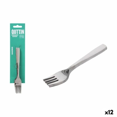 Fork Quttin Madrid 14,5 x 2 x 1 cm 6 Pieces (12 Units)