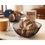 Breadbasket My Bar Black Metal Oval 24 x 19 x 8 cm (12 Units)