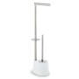 Toilet Paper Holder with Brush Stand Confortime Steel 66 x 22 cm (4 Units)