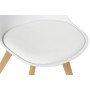 Chair DKD Home Decor 48 x 55 x 83 cm White polypropylene Beech
