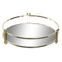 Plateau apéritif DKD Home Decor 21,5 x 21,5 x 5,5 cm Miroir Doré Métal Glam