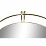 Plateau apéritif DKD Home Decor 21,5 x 21,5 x 5,5 cm Miroir Doré Métal Glam