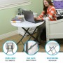 Table Piable Lifetime Blanc Ronde Acier Plastique 83 x 73,5 cm