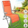 Sun-lounger Aktive Orange textilene 160 x 52 x 76 cm