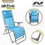 Sun-lounger Aktive Blue textilene 160 x 52 x 76 cm