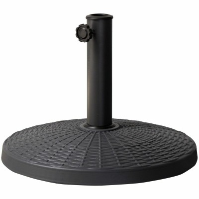 Base for beach umbrella Aktive 10 kg Black Steel Polyresin 44,5 x 33 cm