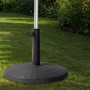 Base for beach umbrella Aktive 10 kg Black Steel Polyresin 44,5 x 33 cm
