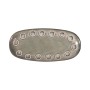 Serving Platter La Mediterránea Almudena Grey Oval 25 x 12 x 2,2 cm (24 Units)