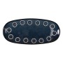 Serving Platter La Mediterránea Almudena Blue Oval 33 x 14,8 x 2,7 cm (12 Units)