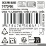 Flat Plate La Mediterránea Ocean blue (12 Units)