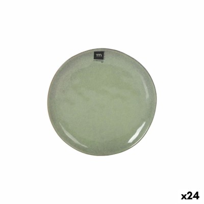 Flat Plate La Mediterránea Macarella green Ø 20,5 cm (24 Units)