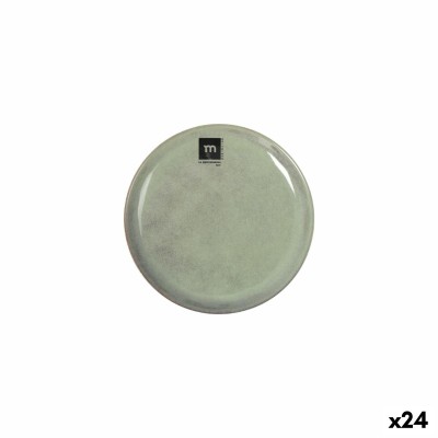 Flat Plate La Mediterránea Macarella green Ø 16 cm (24 Units)